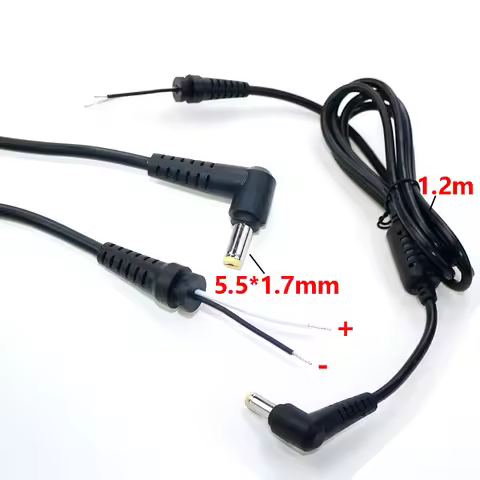 1Pcs For Acer Laptop 5.5*1.7mm DC Power Charger Cable Plug Connector Adapter 90 ° elbow