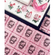 [Pre-Order 30 Days] Hello Kitty Theme Customised Mahjong Set (Glitter Tiles)