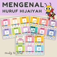 [ Softcopy | PDF ] Kad Imbasan Jawi Huruf Hijaiyah Mengenal dan Mengecam Pendidikan Islam Flashcard