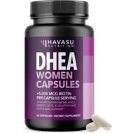 DHEA Supplement for Women with Biotin 5000mcg - DHEA 50mg and Biotin Supplement for Hormone Balance 