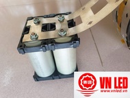 Kẽm đôi gắn cell pin Lithium 32650 lithium Sắt photphat – Sợi kép – 1 Met: có đục lỗ sẵn