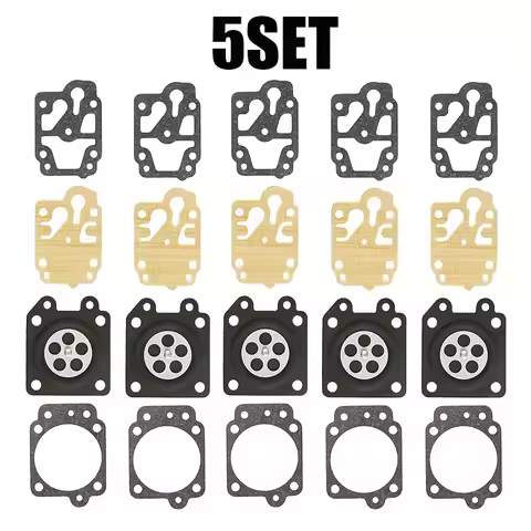 5Sets Carburetor Repair Tools Kit Gaskets For Lawnmowers Trimmers CG260 CG330 CG430 CG520 GX35 43CC 