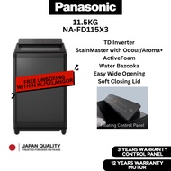 Panasonic Inverter Washing Machine 11.5KG 13.5KG 17.5KG NA-FD135X3 NA-FD115X3 NA-FD155X3