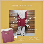 Siti Khaleeda Blouse Muslimah Ironless Tak Payah Gosok Modern Labuh Wanita Women Selesa Baju Perempu