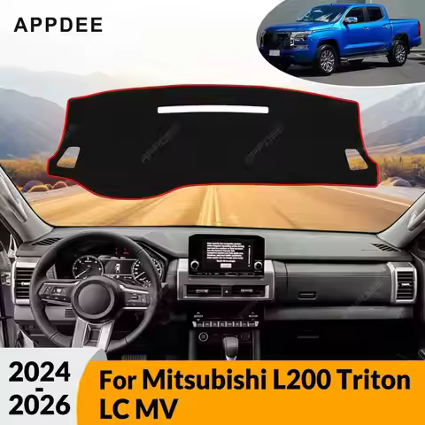 For Mitsubishi L200 Triton LC MV 2024-2026 Car Dashboard Cover Dash Mat Anti-UV Sunshade Non-Slip Ca