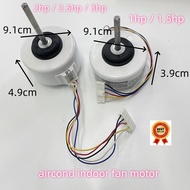 1hp-1.5hp / 2hp-2.5hp Aircond Indoor Blower Fan Motor 3 Speed 5/6wire Universal AC Motor 220-240v Ki