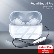 CHAOPAI | Impact-resistant Transparent Silicone Earbud Case for Redmi Buds 6Pro