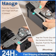Haoge Metal Hot Shoe Thumb Up Rest Hand Grip for Sony A7CII,a7CR,Camera Accessories Silver THB-S7CR-