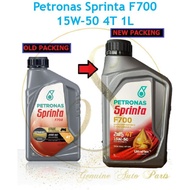 NEW 100% Local Original Petronas Sprinta F700 15W50 15W-50 Semi Synthetic F900 4T Motor Engine Oil M