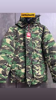 XLARGE LOS ANGELES 正版 Authentic 全新 Brand New -Size M- 男裝 國際 M碼 Goose Down Jacket 男女合穿 迷彩 羽絨 連帽 禦寒 外套