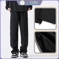 baggy pants for men Korean Loose Baggy Straight Pants trouser fashion cargo sweat pants for men