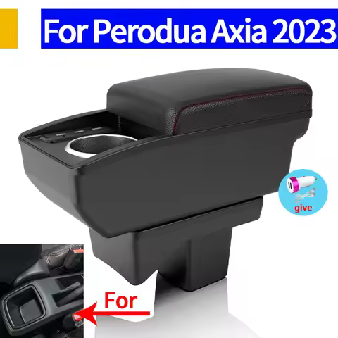 For Perodua Axia For Toyota Agya Car Armrest box For Toyota Wigo Interior Armrest Storage Box 2023 2