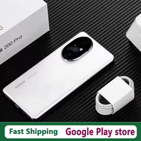 In Stock Honor 200 Pro Smart Phone Snapdragon 8S Gen 3 Face ID Wireless Charge 50.0MP Camera 6.78" O