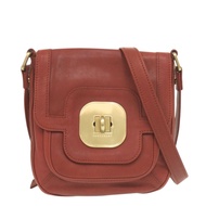 LongchampRED真皮單肩包，成色極佳，紅色，0037 [二手] Longchamp