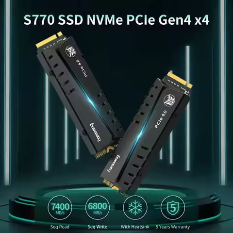 [EU/US Shipping]Fanxiang S770 M.2 SSD 1TB 2TB 4TB Up to 7400MB/s M.2 NVMe PCIe4.0 DRAM Cache Interna