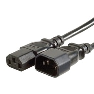 Power Extension cord 3-Prong AC Power Extension Cable IEC 60320 C14 to IEC 60320 C13 Power cord PDU  power cable extensi