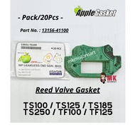 (PACK/20PCS) REED VALVE Gasket Suzuki TS100 🍎Apple Gskt Joint Carb V. Seat TS125 TS185 TS250 TF100 T