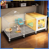 Rabbit Cage Indoor Special Rabbit Cage with Rabbit Sleeping Area Rabbit Villa Rabbit Raising Guinea 