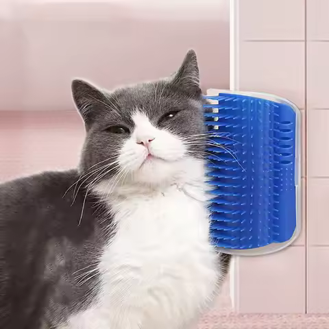 Best-selling Item Massager for Cats PP Material Pets Goods Brush Remove Hair Comb Grooming Table Dog