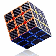 Cube Speed Cube 3x3 Carbon Fiber Sticker Smooth Magic Cube 3D Puzzle Toys