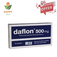 [ Exp 8/2027 ] DAFLON 500MG 15'S / 30'S - For Relief of Hemorrhoid (Buasir) / Varicose Veins