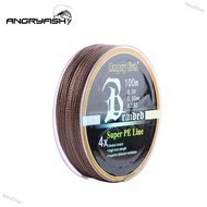 Baby2Chair ANGRYFISH Diominate PE Line 4 Strands Braided 100m/109yds Super Strong Fishing Line 10LB-