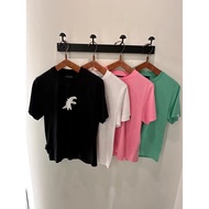 Agnes.b Small Dinosaur Print Round Neck Short Sleeve T-Shirt for Women
