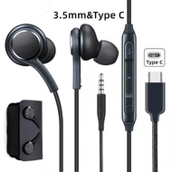3.5MM&Type C AKG Wired Earphone Εarpiece For Samsung Galaxy S23 Ultra S22 S21 S20 Note 20 Note 10+ A