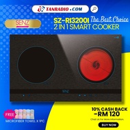 SENZ 2 Cooking Zone Built In Induction Ceramic Hob Heat Resistance Futex Ceramic Glass - SZ-RI3200I/