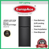 Europace  2 Door Deluxe Top Mount Fridge 360L ER5371W