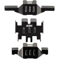INJORA Skid Plate Chassis Armor Front and Rear Axle Protector Stainless Steel for TRX4M Upgrade 1/18