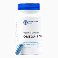 Omega 3 Algae DHA Vegan - Omega 3 DHA Supplement, Plant-Based Omega-3 Blend of Organic Algae, Organi