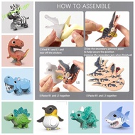 JEREMY 3D Paper Puzzle Animal Model Toy, Dinosaur Giraffe Animal 3D Paper Puzzle Toy, 3D Paper Puzzl