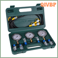 QIVBP Hydraulic Pressure Test Kit 250/400/600bar Hydraulic Gauge Kit Hydraulic Tester ,Professional &amp; Durable P15F VMZIP