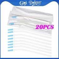 20pcs Dental Suction Bedah /Sterile Suction Tube/ Saliva Ejector / Penghisap Cairan Gigi/ Dental Asp
