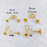 925 SILVER GOLD PLATED TOGE EARRINGS