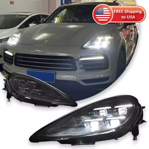 Car Headlights For Porsche Cayenne 9Y0 Headlamps 2018-2023 Car Lamps Upgrade 2024 Style Plug and Pla