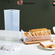 RunSabai Bread Toast Storage Box With Sealing Lid And Tray, Bread Storage Box, Sandwich Bread Storag