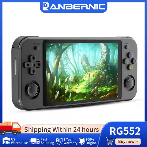 Anbernic RG552 Handheld Game Console 5.36in Touch Screen Android&16G Linux System 3200mAh High Speed