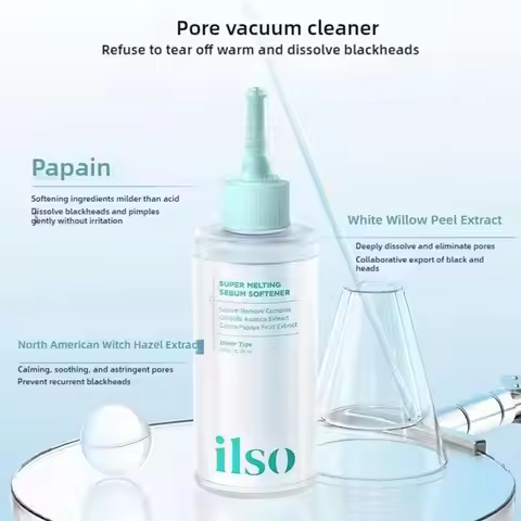 Ilso Blackhead Export Liquid Remove T-Zone Cleaning Contraction Pores Not Irritating to Reduce Acne 