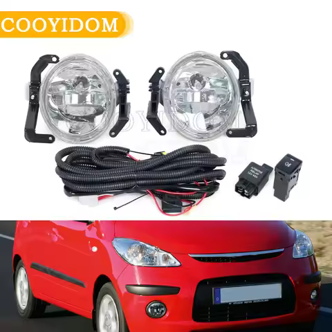 Front Bumper Fog Light Assembly For Hyundai i10 2008 2009 2010 2011-2023 Daytime Running Light DRL F