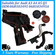 Untuk VW Golf Jetta 1.8 2.0 TSI Untuk AUDI TT A4 Q5 Pemisah Minyak Pemasangan Injap PCV 06H 103 495 