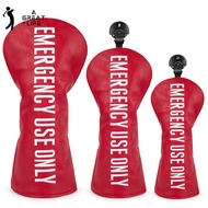 Golf Club Headcovers Red Premium Leather Golf Driver Fariway Wood Covers Hybrid Head Covers 3 Wood G