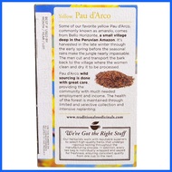 ✿ ♚ ▫ Yellow Pau d' Arco, Naturally Caffeine Free, 16 Wrapped Tea Bag
