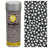 Wilton silver pearl sprinkle cake decoration silver pearl edible cake silver sprinkle cake topper
