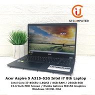 ACER ASPIRE 5 A515-52G INTEL CORE I7-8565U 8GB RAM 256GB SSD MX150 USED LAPTOP REFURBISHED NOTEBOOK