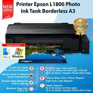 Epson Printer L1800 Print A3 GARANSI RESMI A3 INFUS SUPPOR T DTF DTG