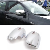 Chrome 2PCS Side Rearview Mirror Cover Cap Trim For Mitsubishi ASX 2016-2024