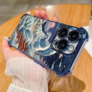 Japan Ocean Waves Anime Phone Casing For Motorola Edge 70 60 50 Fusion 5G G77 G06 G60 G24 Edge 50 Ca