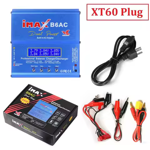 80W iMAX B6AC 2.0 RC Balance Charger For Lipo NiMH Li-ion LiFe NiCD LiHV Battery Charger For 2S 3S 4
